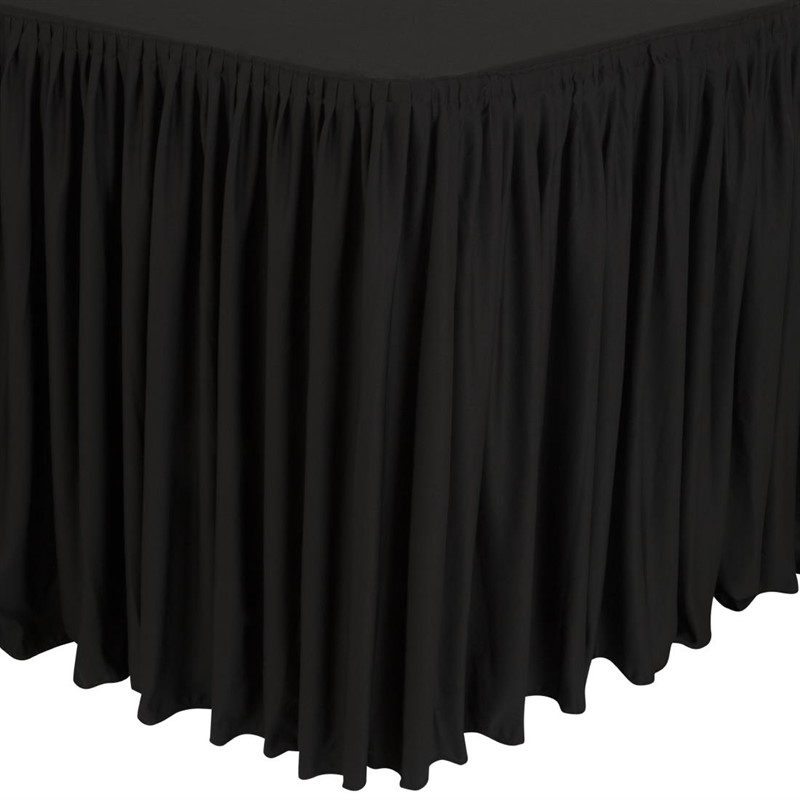 Bolero nappe pour table rectangulaire noir 183cm